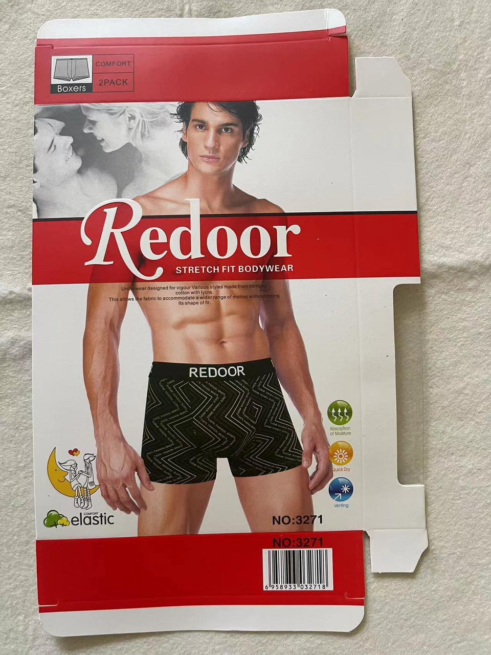Труси - боксери чоловічі "Redoor", РОСТОВКА (від L до 3XL). Чоловічі труси - шорти, білизна чоловіча.