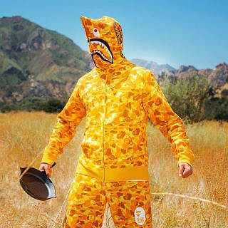 Bape x PUBG A Bathing Ape Shark Yellow Camo Full Zip Mens Hoodie ID 2247815499 2099 Prom.ua