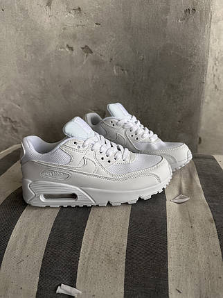 Кросівки Nike Air Max 90 White / Найк Аїр Макс 90 Білі, фото 1