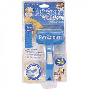 Щітка для тварин самоочищається Pet Zoom Self Cleaning 28613-43(110667)