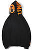 Толстовка Bape A Bathing Ape Shark Black Camo Full Zip Mens Hoodie, фото 3