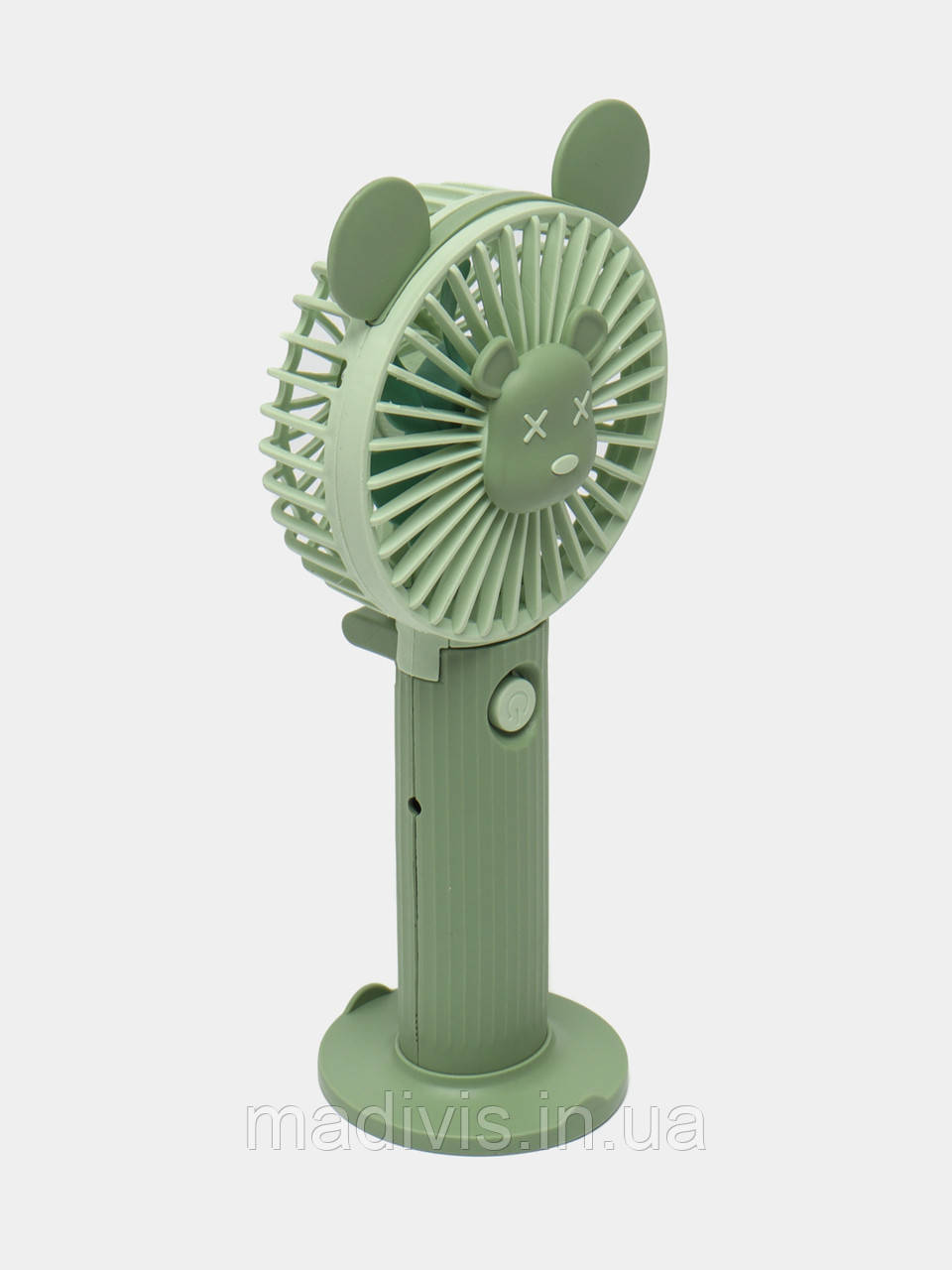 Портативний ручний USB міні вентилятор дитячий Mini Fan зі складаною ручкою, батарейки АА/акумулятори