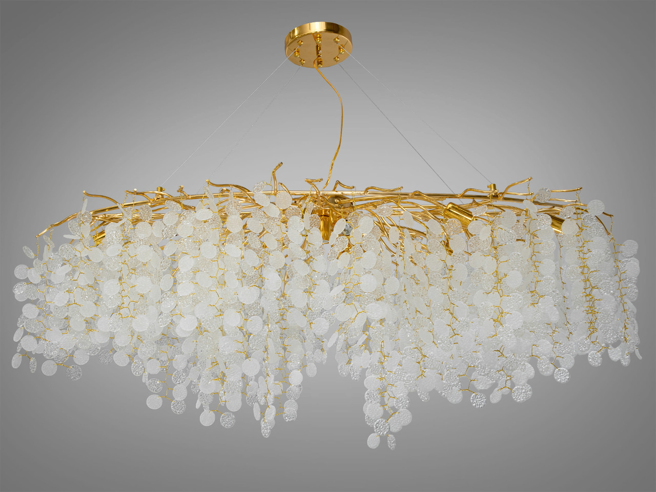 Золота підвісна люстра 602-L1200GD, фото 1