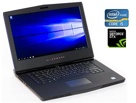 Ігровий ноутбук Б-клас Dell Alienware 15 R3/ 15.6" 1920x1080/ i5-6300HQ/ 16GB RAM/ 128GB SSD+1000GB HDD/ GTX 1060 6GB, фото 1