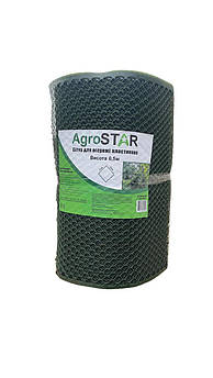 Сітка пластикова для огорожі AgroStar 15*15мм(0,5*50м)Р