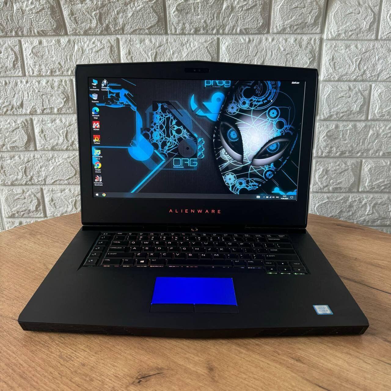 Б/в Ігровий ноутбук Б-клас Dell Alienware 15 R3 15.6" 1920x1080| i5-6300HQ| 16GB RAM| 128GB SSD+1000GB HDD| GTX 1060 6GB