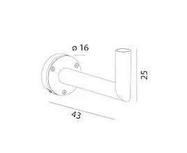 Підстава для настінного вуличного світильника Norlys 154AL