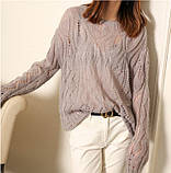 Светр жіночий ажурний ошатний 44-48, фото 3