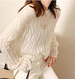 Светр жіночий ажурний ошатний 44-48, фото 4