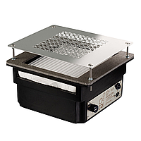 Вбудовувана манікюрна витяжка Teri Turbo чорна (решітка металік)