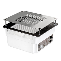 Вбудовувана манікюрна витяжка Teri 800 біла (решітка металік)