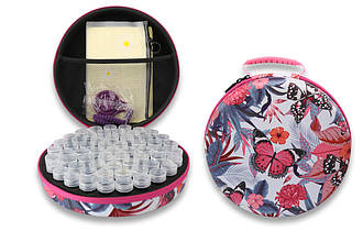 Набір аксесуарів для алмазної мозайки із сумкою-органайзер "Метелик", 32*22*8 см, Китай