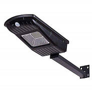 Вуличний вологостійкий ліхтар світильник сонячний Сclamp СL-110 з датчиком руху 30W Чорний