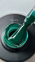 Saga Топ для гель-лаку вітражний Glass Top №06 без липкого шару (зелений), 9 мл