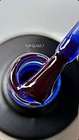 Saga Топ для гель-лаку вітражний Glass Top №07 без липкого шару (синій), 9 мл