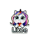 Серединка для бантів, Єдиноріг-Likee, 30*43 мм, арт 09161, 1  шт, Різнокольоровий, фото 2