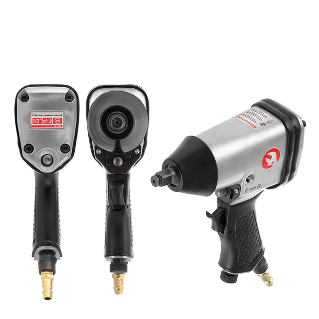 Гайковерт пневматичний у кейсі + набір головок 17 од. 1/2" INTERTOOL PT-1101, фото 1