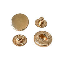 Кнопка пружинного типу 15 мм, золото