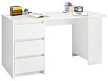 Дитячий стіл для уроків білий Бруніко, фото 7