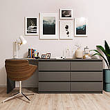 Стіл з комодом робочий для навчання Гермес Антрацит, фото 3