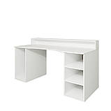 Білий ігровий стіл ,письмовий  з надставкою Маршал Білий, фото 3