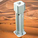 Підставка для парасольки розкладна, тримач під торгову парасольку , 4 ніжки , біла, фото 4