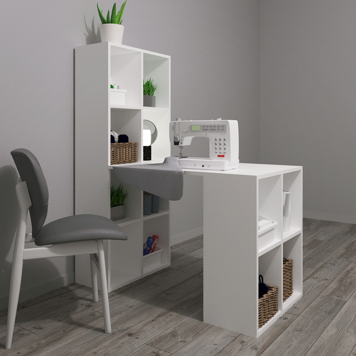 Стіл для швейної машини Форс Білий, фото 1