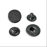 Кнопка пружинного типу 15 мм, чорна