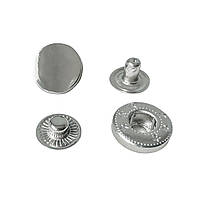 Кнопка пружинного типу 12 мм, срібло