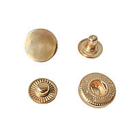 Кнопка пружинного типу 12 мм, золото
