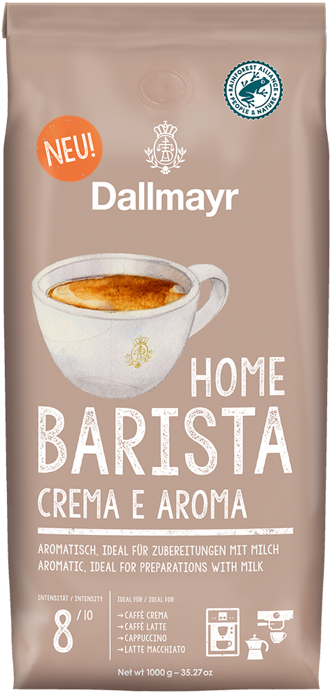 Кава в зернах Dallmayr Home Barista Crema e Aroma, 1000 г, Німеччина