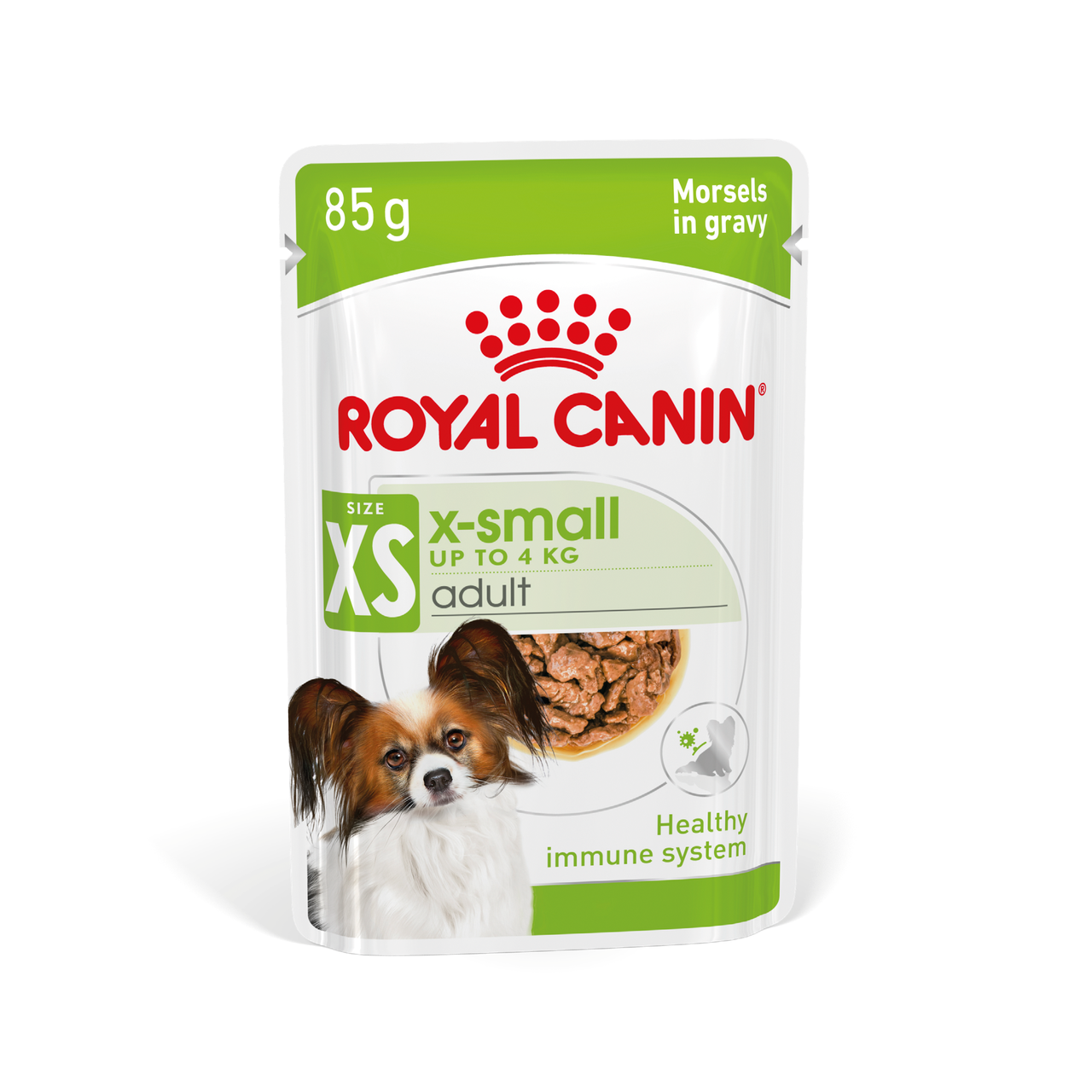 Вологий корм для дорослих собак ROYAL CANIN XSMALL ADULT IN GRAVY 0.085 кг, фото 1