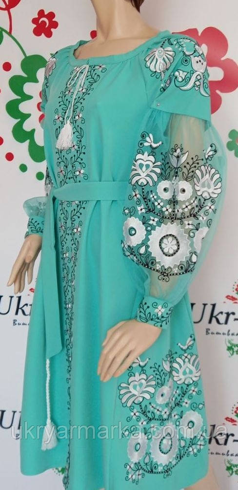 Ніжна вишита сукня " Холодне полум'я"
