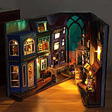 Бук Нук Магічна вулиця Book Nook Magic Spell Street книжковий куточок DIY TC-24 + купол, фото 3