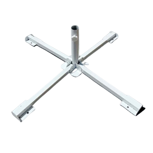 Підставка для парасольки розкладна, тримач під торгову парасольку , 4 ніжки , біла, фото 1