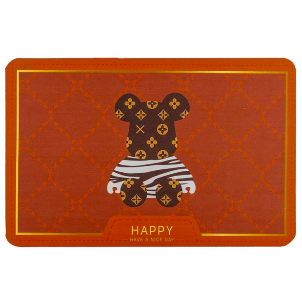 Вологопоглинаючий килимок Happy 38х58 см, діатомітовий придверний килимок для передпокою, фото 1