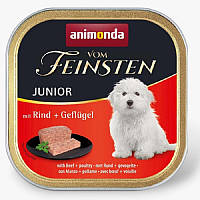 Корм для цуценят Vom Feinsten Junior з яловичиною та птицею 150 г Animonda