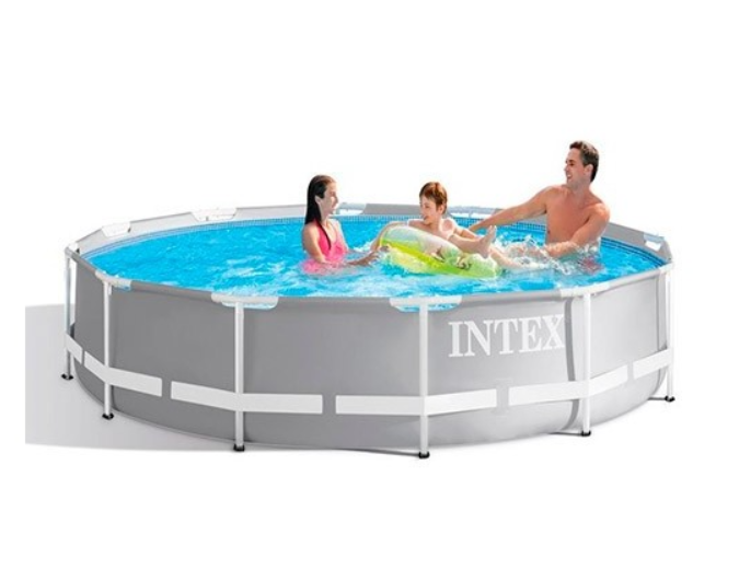 Басейн INTEX 26706 каркасний, круглий 305-99 см, Об'єм 6500 л, фільтр, насос і аксесуари в комплекті.