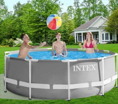 Басейн INTEX 26706 каркасний, круглий 305-99 см, Об'єм 6500 л, фільтр, насос і аксесуари в комплекті., фото 2