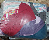 Ганчір'я х/б кольорове постільна білизна (простирадла,  наматрацники, наволочки) обтиральне універсальне упаковка поліетилен 10кг, фото 2