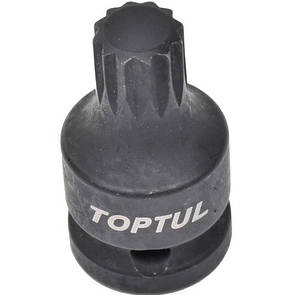 Головка торцева SPLINE М14 ударна L44 мм 1/2 TOPTUL KADB1614S, фото 3