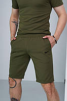 Шорти чоловічі трикотаж хакі S M XL XXL 3XL