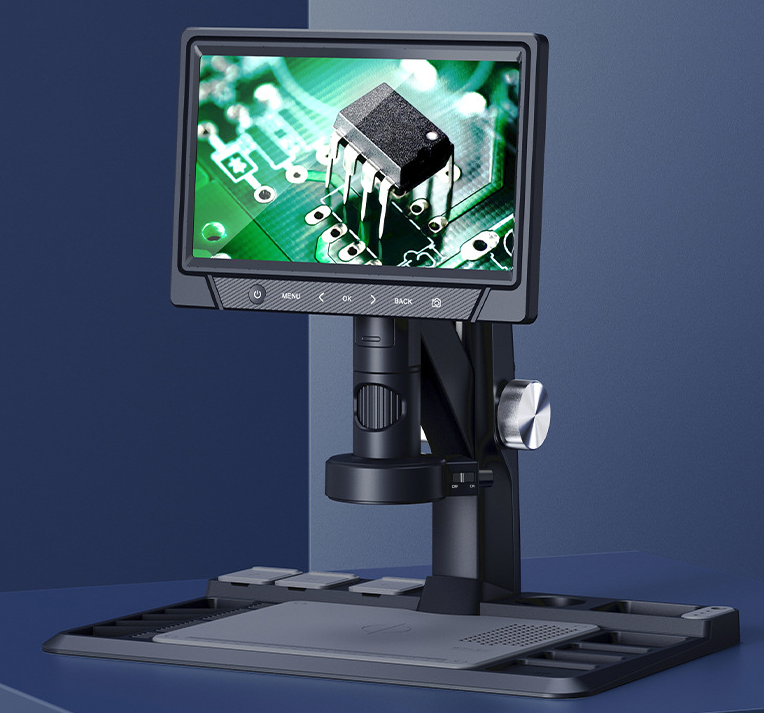 Цифровий мікроскоп MBG Line H318C на штативі з монітором 10" 12MP збільшення 1600X