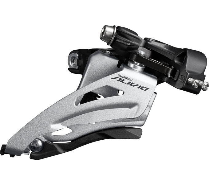 Перемикач передній Shimano FD-M3120-M-B, ALIVIO 2X9, MID CLAMP, SIDE SWING, хомут 34,9/31,8, макс. 36зуб. CL:51.8MM, фото 1
