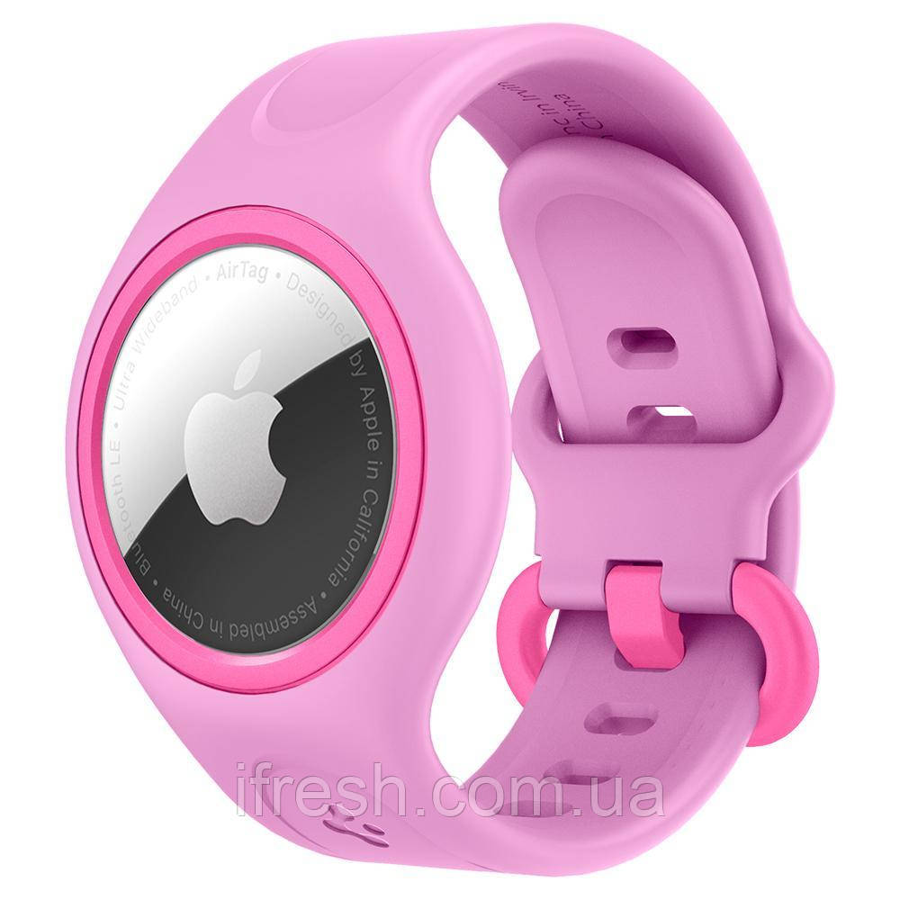 Чохол і ремінець Spigen Play 360 для Apple Airtag (Пошкоджена упаковка) — Candy Pink (AHP03028)