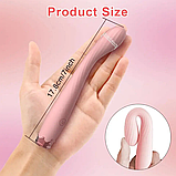 Вібратор силіконовий для точки G, стимулятор вагінальний із вигнутою головкою, Інтимні іграшки, фото 6