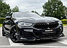Решітка радітора BMW 8 G14 G15 G16 (18-22) тюнінг ноздрі стиль M8 (чорний глянц), фото 2