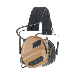 Навушники активні стрілецькі Earmor M31 PLUS Койот Brown, фото 1