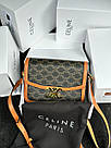 Жіноча сумка Селін чорна Celine Black Teen Triomphe Bag in Triomphe, фото 8