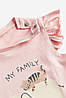 Футболка рожева Family H&M 80, 86, 92, 98см, фото 3